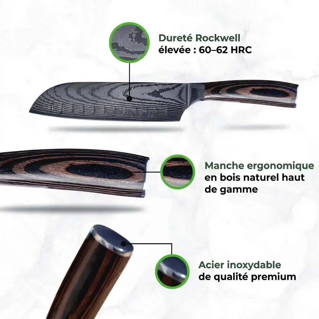 Coffret 8 Couteaux Japonais - ProChef®