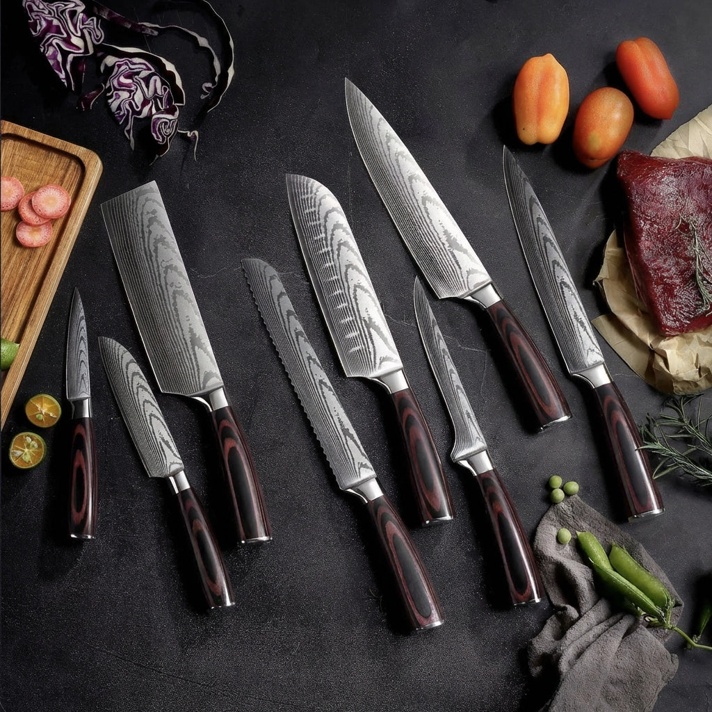 Coffret 8 Couteaux Japonais - ProChef®