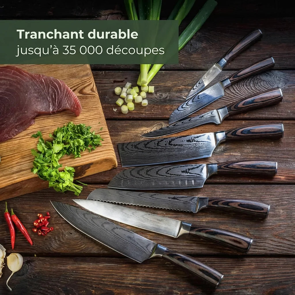 Coffret 8 Couteaux Japonais - ProChef®