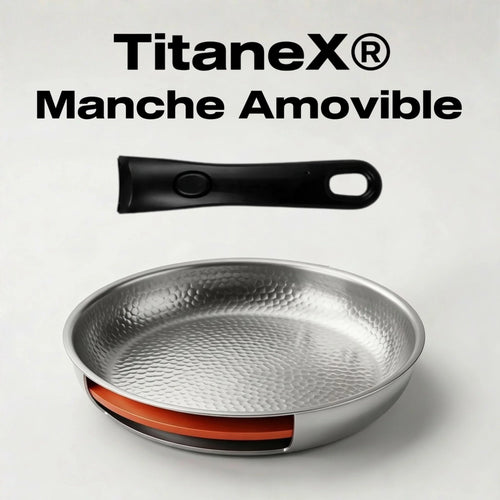 TitaneX® - Poêle avec Manche Amovible