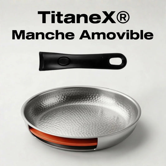 TitaneX® - Poêle avec Manche Amovible
